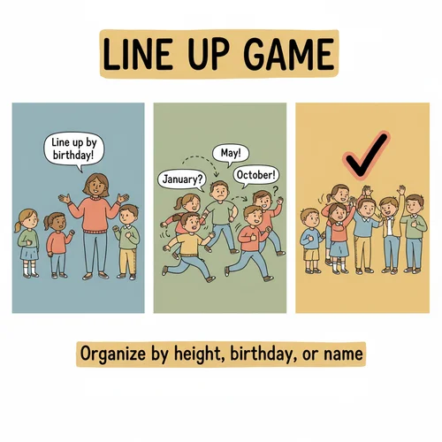 Line Up Game - How students organize themselves